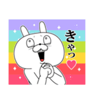 限界まで飛び出す！顔芸うさぎ（個別スタンプ：24）