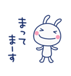 ほっこり挨拶☆ほぼ白うさぎ（個別スタンプ：34）
