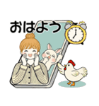 キュートなお団子ちゃん11 ♡ 家族連絡編（個別スタンプ：1）