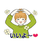 キュートなお団子ちゃん11 ♡ 家族連絡編（個別スタンプ：7）