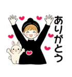 キュートなお団子ちゃん11 ♡ 家族連絡編（個別スタンプ：9）