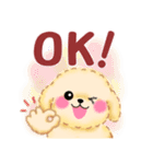 かわいいトイプードル❤️スタンプ（個別スタンプ：9）