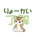 ころころ子猫 大きなお返事（個別スタンプ：1）