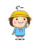 幼稚園児の女の子BIG(桃組)（個別スタンプ：3）