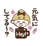 【家族♡日常】リボンの女の子（個別スタンプ：3）