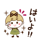 【家族♡日常】リボンの女の子（個別スタンプ：13）