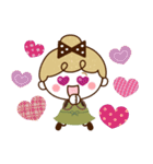 【家族♡日常】リボンの女の子（個別スタンプ：32）
