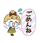 【家族♡日常】リボンの女の子（個別スタンプ：35）