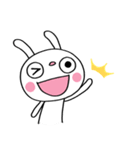 ずっと使える☆ふんわかウサギ（個別スタンプ：3）