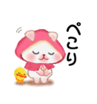 森の赤ずきんうさっぴ ☆気づかい言葉（個別スタンプ：28）