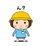 幼稚園児の女の子BIG(黄組)（個別スタンプ：40）