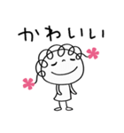 あいさつ☆花リボン（個別スタンプ：31）
