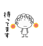 あいさつ☆花リボン（個別スタンプ：35）