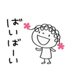 あいさつ☆花リボン（個別スタンプ：39）