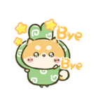 飛び出す！まるもこ豆柴☆赤柴【台湾】（個別スタンプ：3）