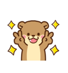 コツメカワウソ＆オコジョ♡シンプル（個別スタンプ：15）