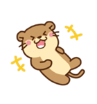 コツメカワウソ＆オコジョ♡シンプル（個別スタンプ：25）