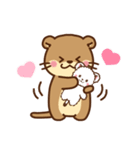 コツメカワウソ＆オコジョ♡シンプル（個別スタンプ：31）