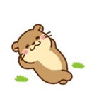 コツメカワウソ＆オコジョ♡シンプル（個別スタンプ：33）