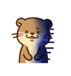 コツメカワウソ＆オコジョ♡シンプル（個別スタンプ：36）