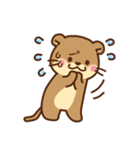 コツメカワウソ＆オコジョ♡シンプル（個別スタンプ：37）