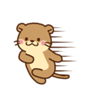 コツメカワウソ＆オコジョ♡シンプル（個別スタンプ：39）