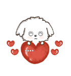 愛犬の名前になる♡マルチーズのカスタム（個別スタンプ：11）