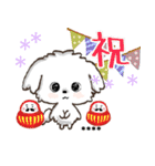 愛犬の名前になる♡マルチーズのカスタム（個別スタンプ：36）