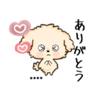 愛犬の名前になる♡トイプードルのカスタム（個別スタンプ：2）