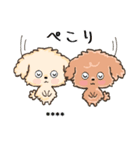 愛犬の名前になる♡トイプードルのカスタム（個別スタンプ：4）