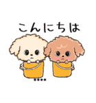 愛犬の名前になる♡トイプードルのカスタム（個別スタンプ：11）