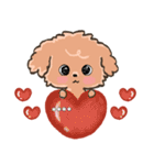 愛犬の名前になる♡トイプードルのカスタム（個別スタンプ：18）