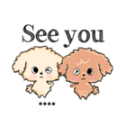 愛犬の名前になる♡トイプードルのカスタム（個別スタンプ：40）