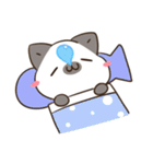 シャムねこ まろんさん 文字無しスタンプ（個別スタンプ：5）