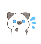 シャムねこ まろんさん 文字無しスタンプ（個別スタンプ：17）