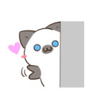 シャムねこ まろんさん 文字無しスタンプ（個別スタンプ：21）