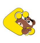 毎日、クマさん デカ文字（個別スタンプ：21）