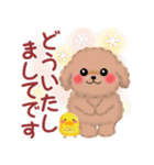 かわいい♥トイプードルの気づかい（個別スタンプ：24）