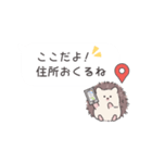 ずっと使える♪はりねずみ君の連絡ノート（個別スタンプ：16）