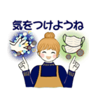 キュートなお団子ちゃん 7♡秋冬編(改訂版)（個別スタンプ：34）