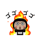 黒タイツの【名無し】アニメ顔（個別スタンプ：18）