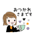 普通にシンプル大人女子  (日常編)（個別スタンプ：5）