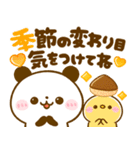 秋♡ころころぱんだ（個別スタンプ：21）
