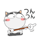 ハチワレ猫★擬音語・擬態語（個別スタンプ：18）
