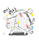 ハチワレ猫★擬音語・擬態語（個別スタンプ：25）