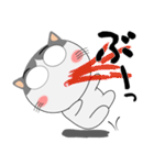 ハチワレ猫★擬音語・擬態語（個別スタンプ：28）