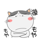 ハチワレ猫★擬音語・擬態語（個別スタンプ：35）