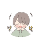 敬語で伝える男の子（個別スタンプ：7）