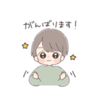 敬語で伝える男の子（個別スタンプ：12）