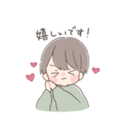 敬語で伝える男の子（個別スタンプ：18）
